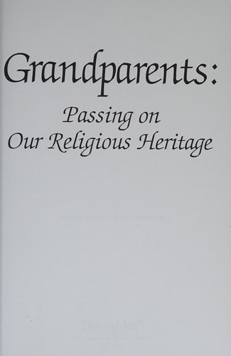 Cover for Grandparents