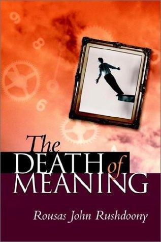 Cover for The death of meaning
