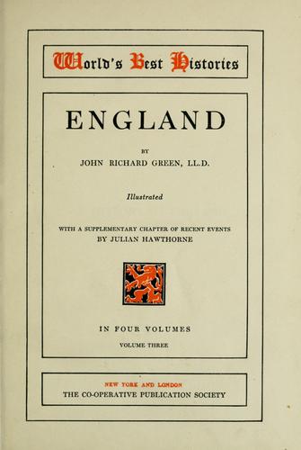 Cover for England