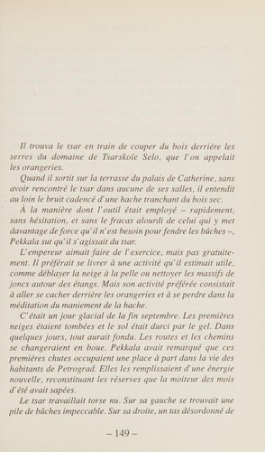 Cover for L'oeil du Tsar rouge