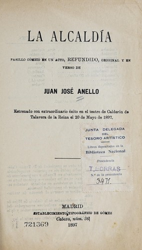 Cover for La alcaldía