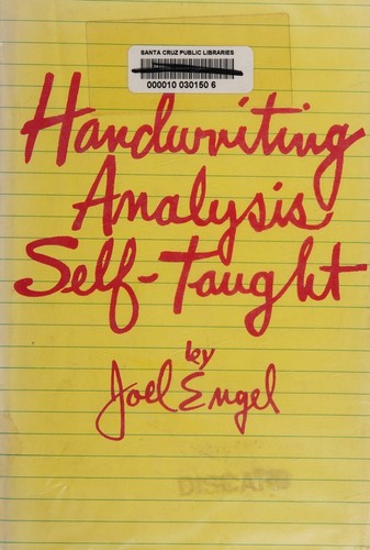 Cover for Handwriting Analysis Self-Taught