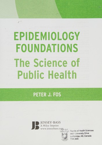 Cover for Epidemiology foundations