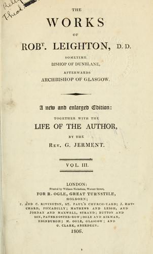 Cover for The works of Robert Leighton