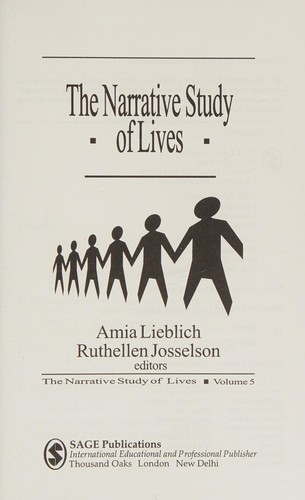 Cover for The narrative study of lives