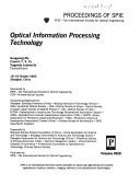 Cover for Optical information processing technology