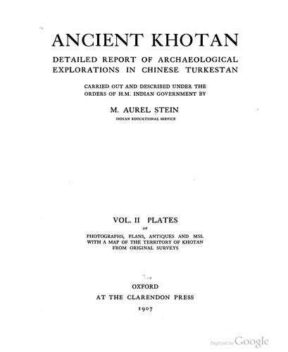 Cover for Ancient Khotan