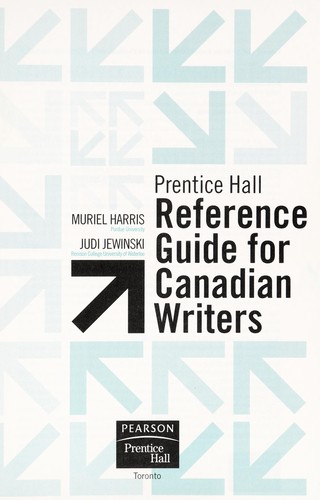 Cover for Prentice Hall reference guide for Canadian writers