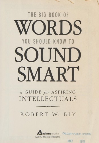 Cover for The Big Book of words you should know to sound smart