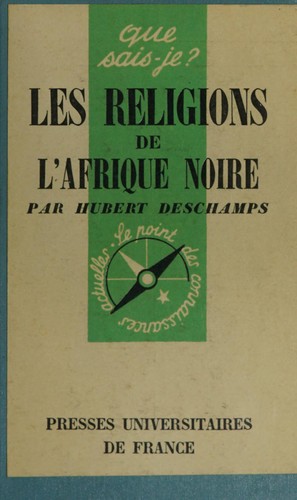 Cover for Les religions de l'Afrique noire