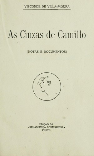 Cover for As cinzas de Camillo