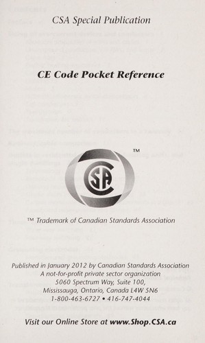 Cover for CE code pocket reference