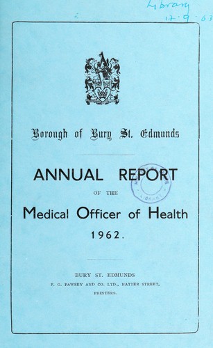 Cover for [Report 1962]