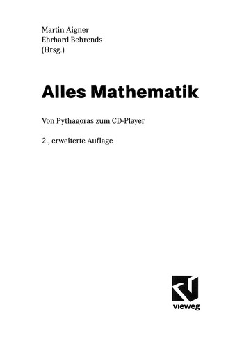 Cover for Alles Mathematik