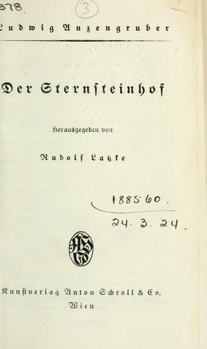 Cover for Sämtliche Werke
