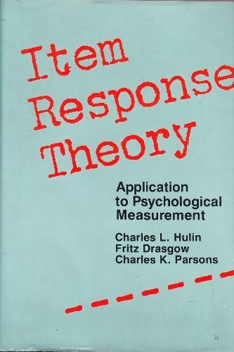 Cover for Item response theory