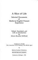 Cover for A slice of life