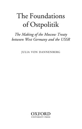 Cover for The foundations of Ostpolitik