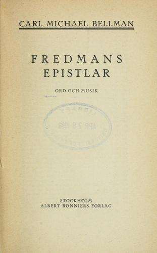 Cover for Fredmans epistlar