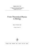Cover for From Theoretical Physics to Biology