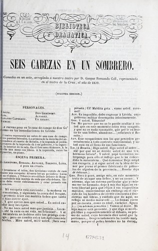 Cover for Seis cabezas en un sombrero
