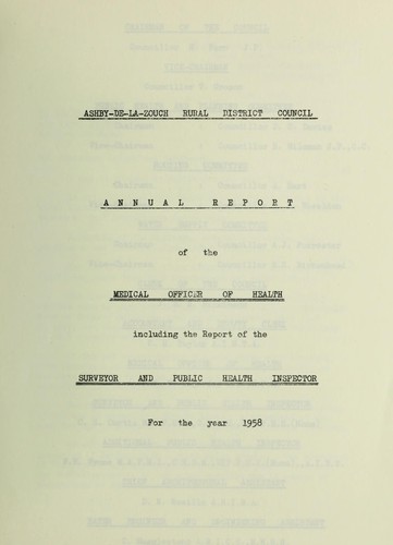 Cover for [Report 1958]