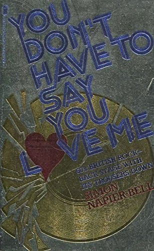 Cover for You don't have to say you love me