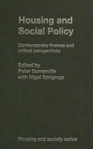 Cover for Housing and Social Policy