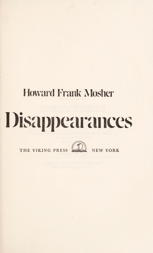 Cover for Disappearances