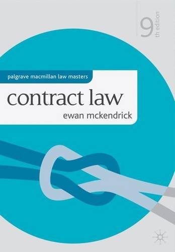 Cover for Contract Law  by Ewan McKendrick