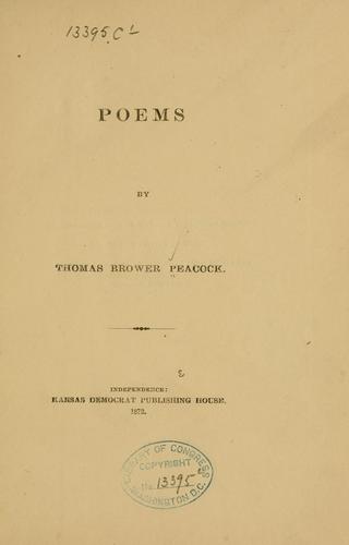 Cover for Poems