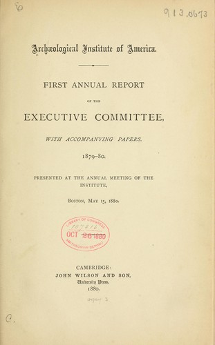 Cover for A study of the houses of the American aborigines
