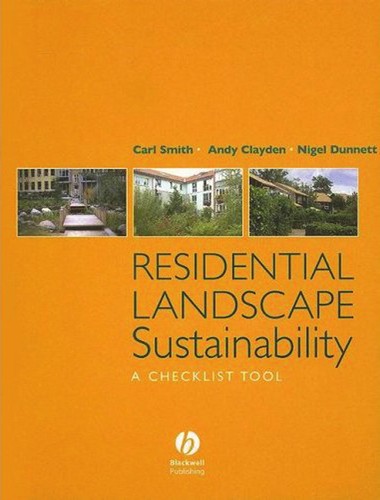 Cover for Residential landscape sustainability