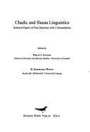 Cover for Chadic and Hausa linguistics