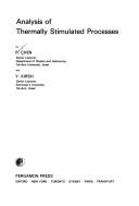 Cover for Analysis of thermally stimulated processes