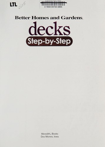 Cover for Decks step-by-step