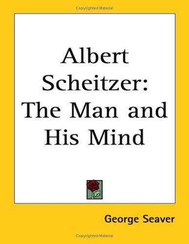 Cover for Albert Scheitzer