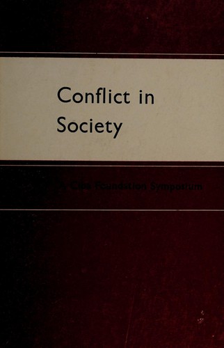 Cover for Conflict in society