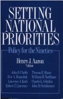 Cover for Setting national priorities