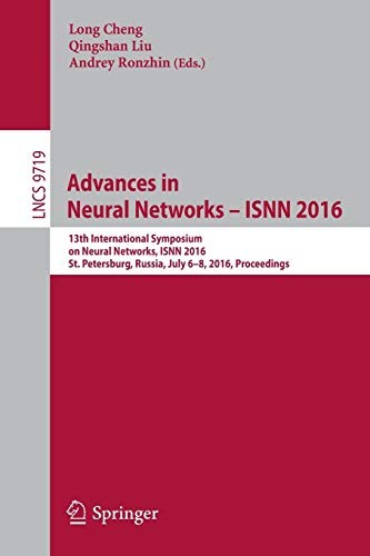 Cover for Advances in Neural Networks – ISNN 2016