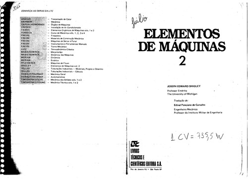 Cover for Elementos de maquinas