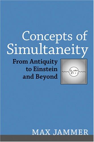 Cover for Concepts of Simultaneity