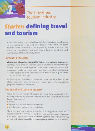 Cover for As Travel and Tourism Textbook