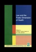 Cover for Law and the public dimension of health