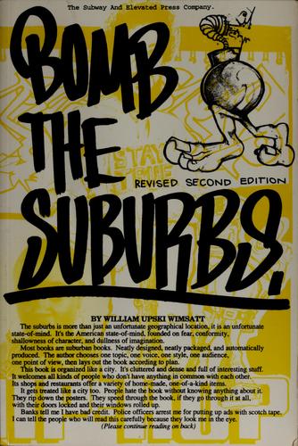 Cover for Bomb the suburbs