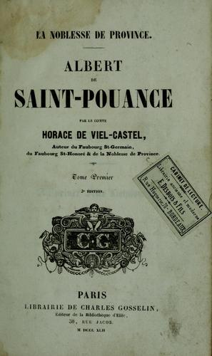 Cover for Albert de Saint-Pouance