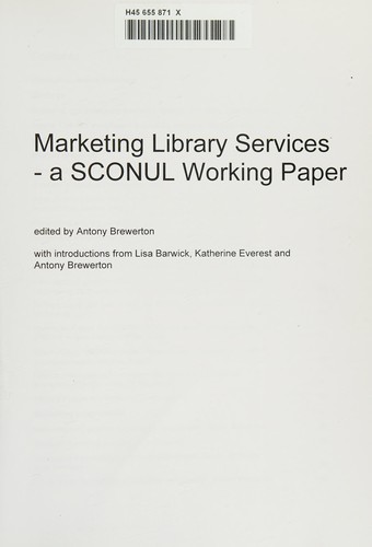 Cover for Marketing library services