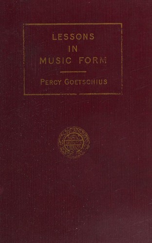 Cover for Lessons in Music Form