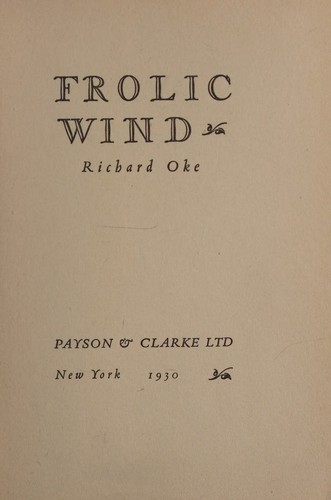 Cover for Frolic wind