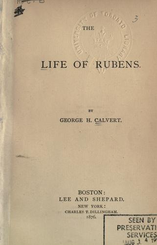 Cover for The life of Rubens.
